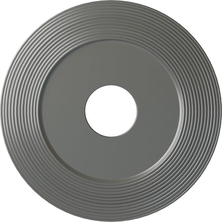Ekena Millwork Adonis Ceiling Medallion (Fits Canopies up to 10 1/4"), 16 1/8"OD x 3 5/8"ID x 1"P, Silver CM16ADSLS